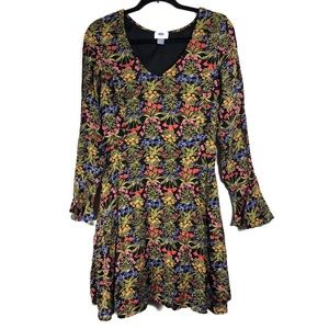 Old Navy Floral Boho Long Bell Sleeve Dress Size 6